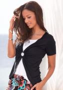 NU 20% KORTING: Vivance 2-in-1-shirt met ringdetail aan de voorkant, t...