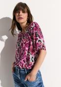 NU 20% KORTING: Cecil Blouse met carmenhals met een ornamentmotief