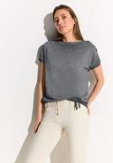 NU 20% KORTING: Cecil T-shirt met knoopdetail