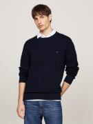 NU 20% KORTING: Tommy Hilfiger Gebreide trui CLASSIC CABLE CREW NECK