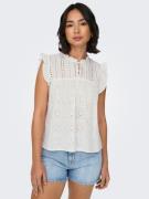 NU 20% KORTING: Only Shirt met broderie anglaise