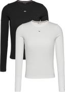 TOMMY JEANS Shirt met lange mouwen TJW 2PACK SLIM ESSENTIAL RIB LS (Se...