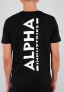 NU 20% KORTING: Alpha Industries Shirt met ronde hals Backprint T