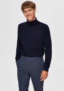 SELECTED HOMME Gebreide trui SLHBERG ROLL NECK NOOS