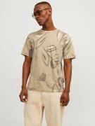 Jack & Jones T-shirt JPRBLAPALMA AOP SS TEE CREW NECK SN