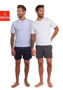 NU 20% KORTING: AUTHENTIC LE JOGGER Shortama (4-delig, Set van 2)