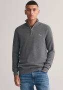 NU 20% KORTING: Gant Schipperstrui COTTON PIQUE HALF ZIP