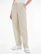 TOMMY JEANS Cargobroek TJW HARPER HR CARGO PANT met grote opgestikte z...