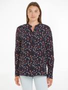 Tommy Hilfiger Blouse met lange mouwen SMALL RIBBON COLLARLESS REG LS