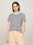 NU 20% KORTING: Tommy Hilfiger T-shirt REG GOLD BUTTON C-NK SS