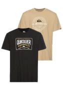 Quiksilver T-shirt CIRCLE CORNER SHORT SLEEVE TEE PACK YM (2-delig, Se...