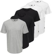 NU 20% KORTING: ONLY & SONS T-shirt ONSMATT LONGY SS TEE 5-PACK