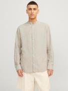 Jack & Jones Overhemd met lange mouwen JJELINEN BLEND BAND SHIRT LS SN