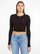 NU 20% KORTING: TOMMY JEANS Shirt met lange mouwen TJW CRP HENLEY TOP ...