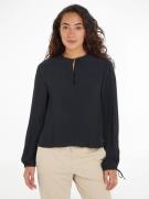 NU 20% KORTING: Tommy Hilfiger Crêpe-blouse VISCOSE CREPE SOLID VN BLO...