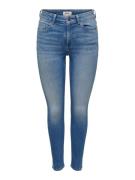 NU 20% KORTING: Only Skinny fit jeans ONLBLUSH MID SK LONGER ANK SLIT ...