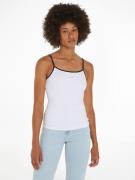 TOMMY JEANS Top met spaghettibandjes TJW SLIM SCRIPT BINDING TOP met t...