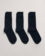 Gant Basic sokken MERCERIZED COTTON SOCKS 3-PACK (3 paar)