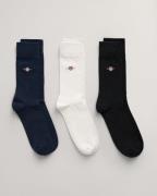 Gant Vrijetijdssokken SHIELD SOCKS 3-PACK (set, 3 paar)