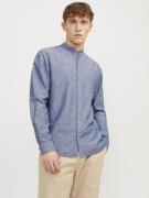 Jack & Jones Overhemd met lange mouwen JJESUMMER BAND LINEN BLEND SHIR...