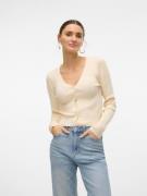 NU 20% KORTING: Vero Moda Vest VMGLORY RIB LS V-NECK CARDIGAN GA NOOS