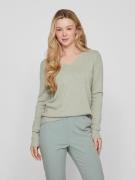 NU 20% KORTING: Vila Trui met V-hals VIRIL V-NECK L/S KNIT TOP - NOOS