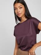 NU 20% KORTING: Vila Shirt met korte mouwen VIELLETTE S/S SATIN TOP - ...