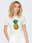 NU 20% KORTING: Only Shirt met korte mouwen ONLKITA LIFE S/S FRUIT KNO...