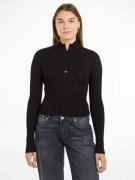 NU 20% KORTING: TOMMY JEANS Schipperstrui TJW 1/4 ZIP TECHNICAL RIB