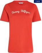 NU 20% KORTING: Tommy Hilfiger Curve T-shirt CRV REG SCRIPT TEE SS