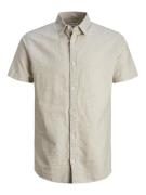 Jack & Jones Overhemd met korte mouwen JJELINEN BLEND SHIRT SS SN