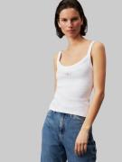 Calvin Klein Top met spaghettibandjes WOVEN LABEL RIB TANK