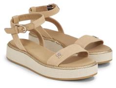 Tommy Hilfiger Sandalen LINEN WITH GOLD FLATFORM