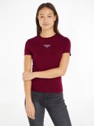 NU 20% KORTING: Tommy Jeans Curve T-shirt TJW SLIM ESSENTIAL LOGO 1 SS...