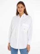 NU 20% KORTING: Calvin Klein Lange blouse LONG COTTON UTILITY LS SHIRT