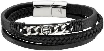 Bruno Banani Leren armband Sieraad cadeau armband schakelketting doods...