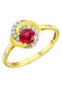 NU 20% KORTING: Firetti Ring Sieraad Geschenk, Vinger ring rood-wit gl...