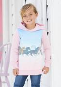 NU 20% KORTING: KIDSWORLD Lang sweatshirt Voor kleine meisjes