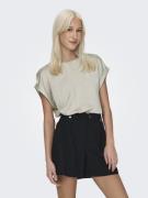 NU 20% KORTING: Only Shirt met korte mouwen ONLLIEKE S/S SATIN MIX TOP...