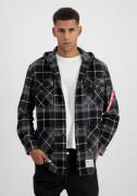 Alpha Industries Hoodie ALPHA INDUSTRIES Men - Shirts Flannel Hoody Sh...