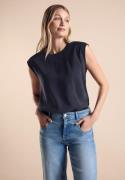 NU 20% KORTING: STREET ONE Shirttop met gehaakt randje