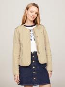 NU 20% KORTING: Tommy Hilfiger Gewatteerde jas JERSEY LINED JACKET met...