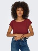 NU 20% KORTING: Only Blouse met korte mouwen ONLVIC S/S SOLID TOP NOOS...