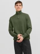 Jack & Jones Trui met staande kraag JJEEMIL KNIT HALF ZIP NOOS