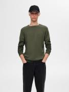 NU 20% KORTING: SELECTED HOMME Gebreide trui SLHBERG CREW NECK NOOS