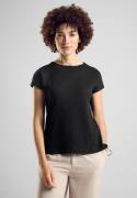 STREET ONE Shirttop in tricot-look