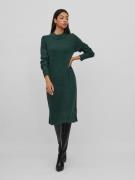 Vila Gebreide jurk VIRIL CREW NECK L/S MIDI DRESS - NOOS