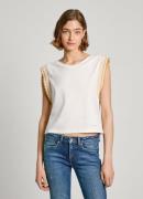 NU 20% KORTING: Pepe Jeans T-shirt EDMA met mouwbeleg