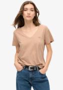 NU 20% KORTING: Superdry Shirt met V-hals STUDIOS SLUB EMB VEE TEE