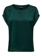 NU 20% KORTING: Only Shirt met korte mouwen ONLLIEKE S/S SATIN MIX TOP...